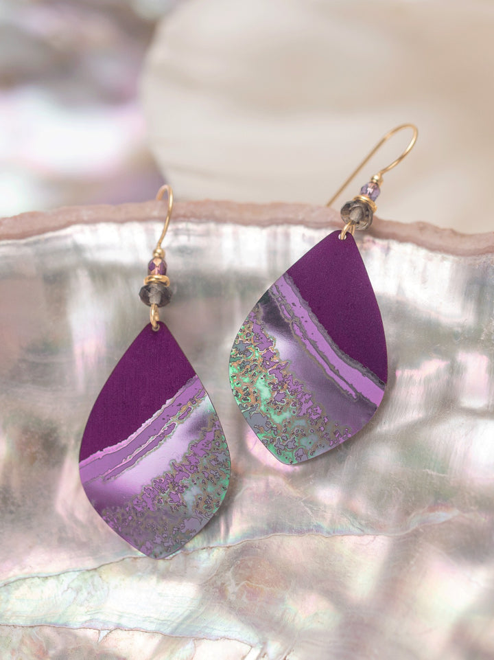 Shorebreak Earrings Purple Depths