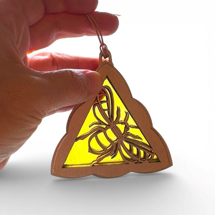 Mini Suncatcher Honey Bee Yellow