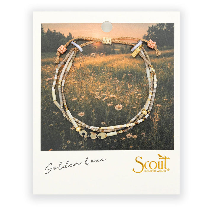 Mixed Media Bracelet Joy | Dalmation Jasper + Gold