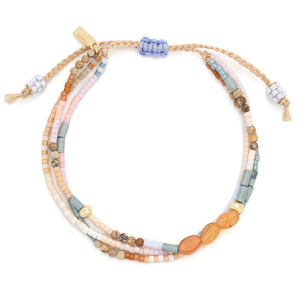 Mixed Media Bracelet Inspiration | Red Adventurine + Gold