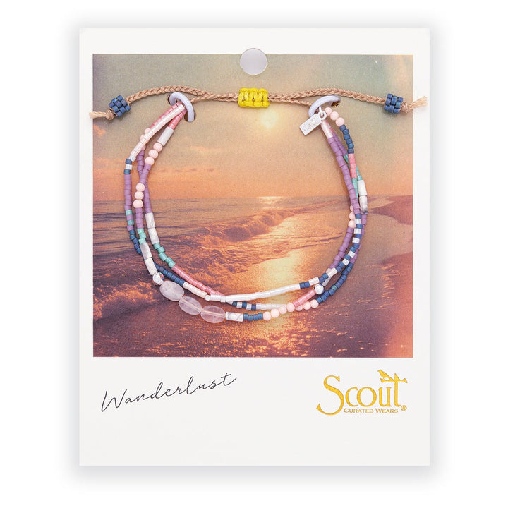 Mixed Media Bracelet Heart | Rose Quartz + Silver