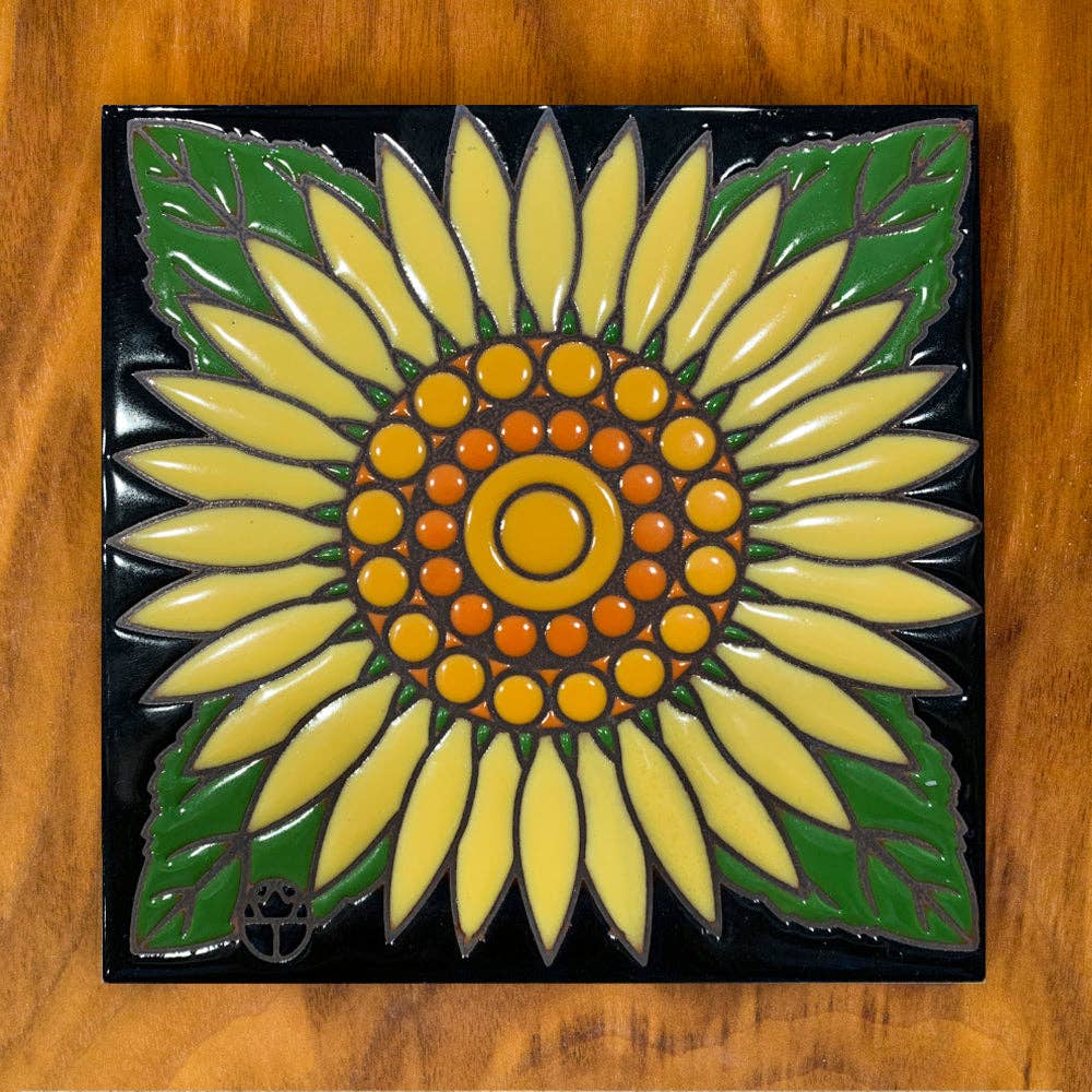 Wil Taylor Sunflower Art Tile Trivet