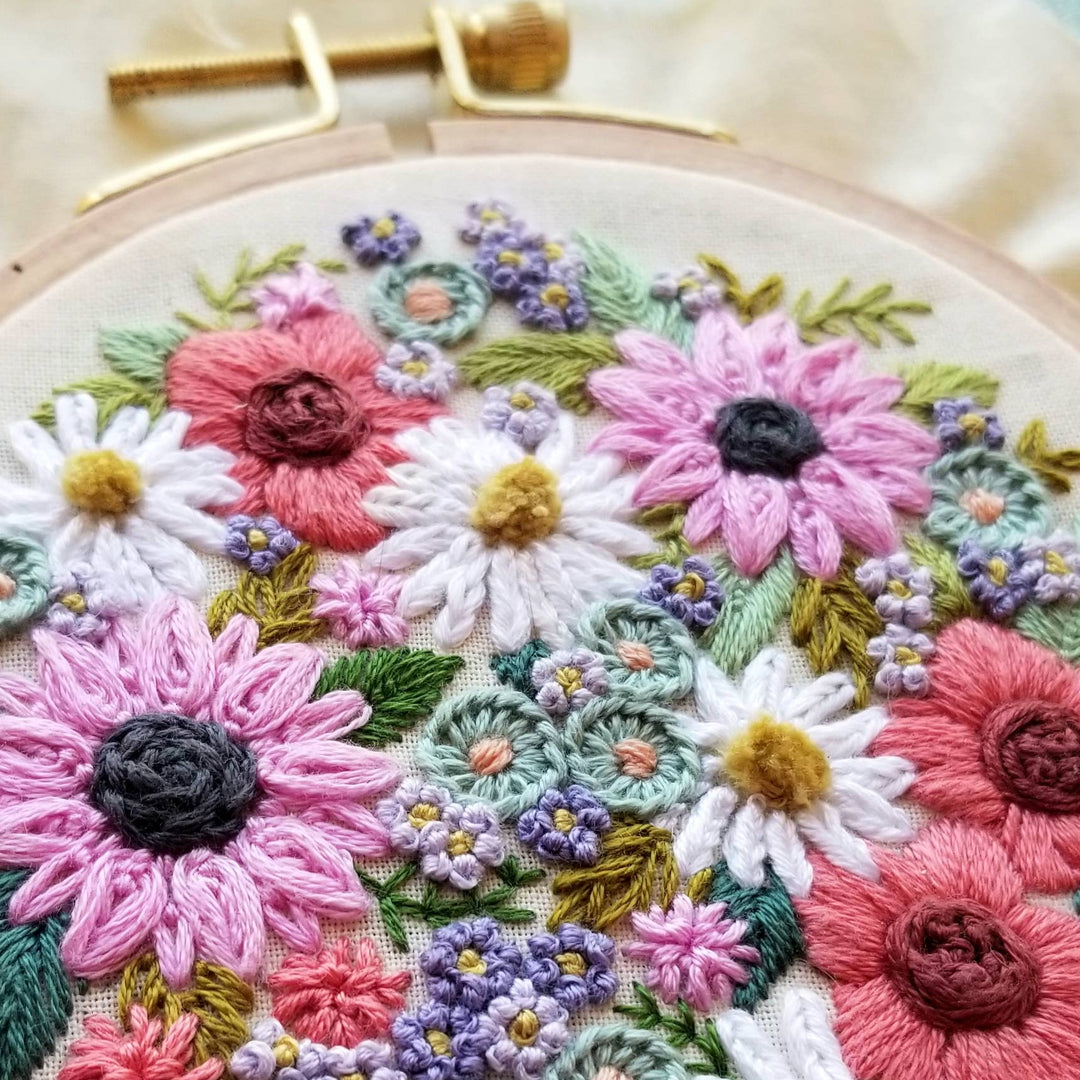 Wildflower Sampler Hand Embroidery Kit
