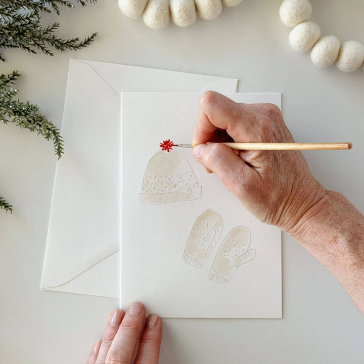 Warm &amp; Cozy Paintable Notecard