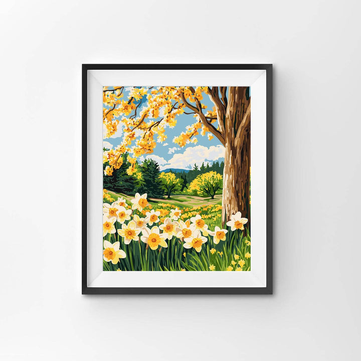 Spring Daffodil Landscape