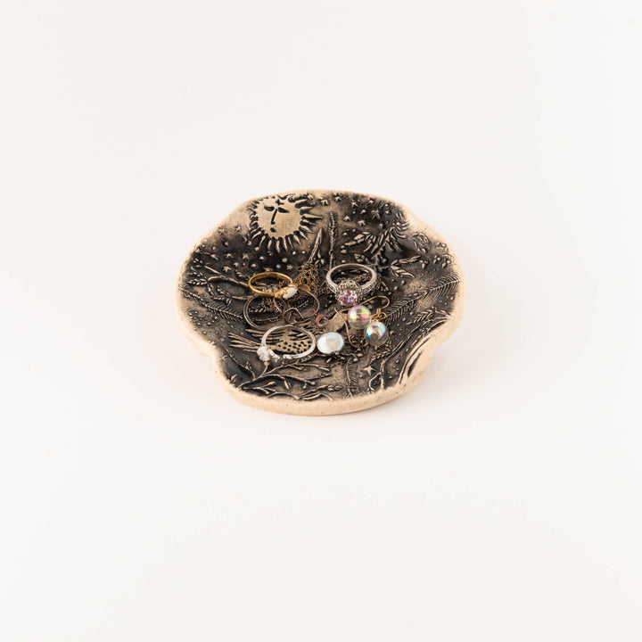 Black Morning Bird Garden Spoon Rest