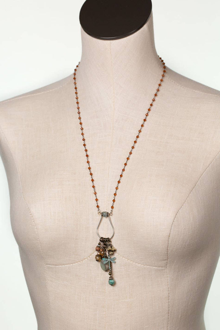 Wisdom Within Garnet + Opal Necklace