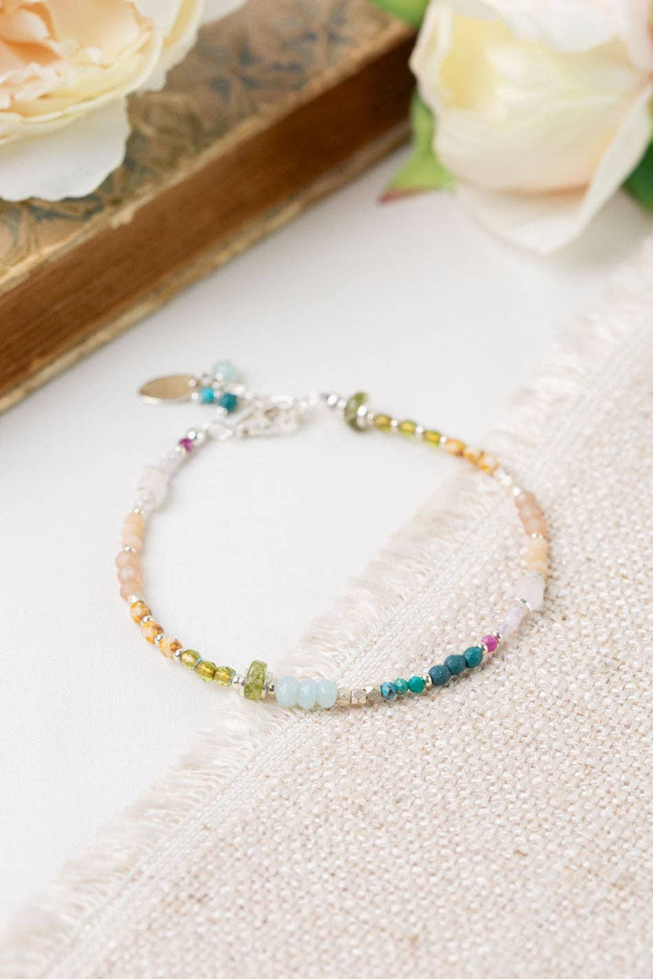 Primrose Kunzite, Turquoise, Amazonite Simple Bracelet