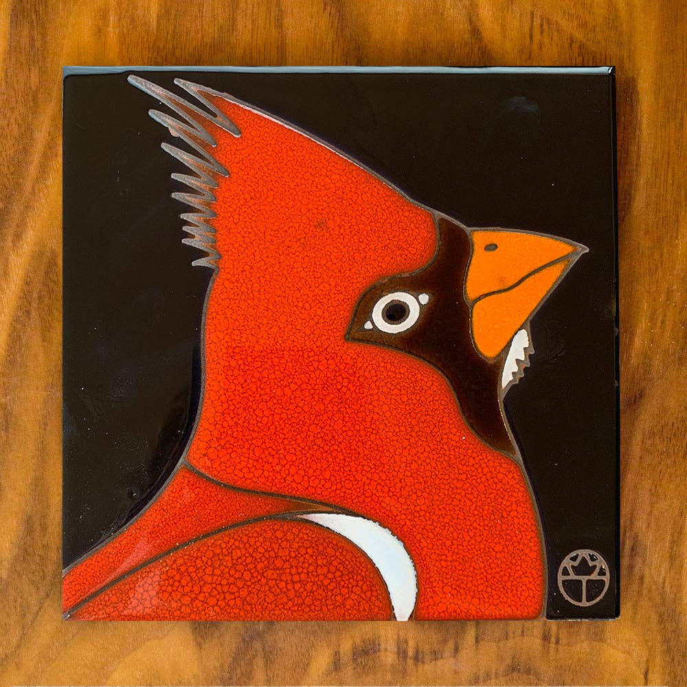 Wil Taylor Cardinal Art Tile Trivet