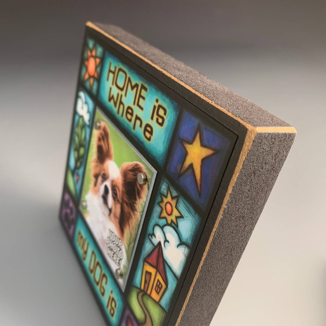 Small Magnetic Frame Home Is Where Dog Is