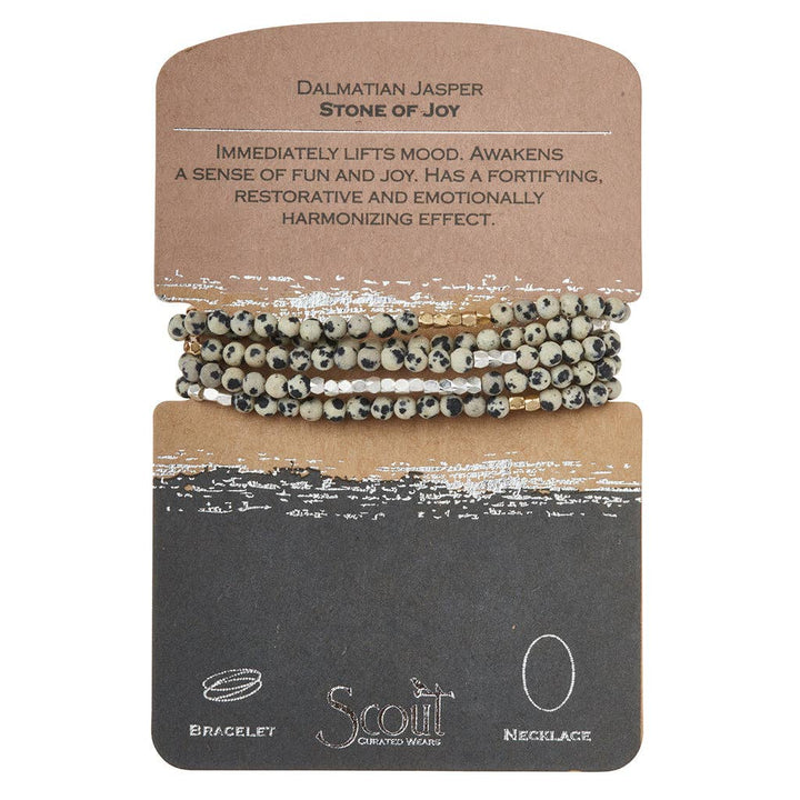 Stone Wrap: Dalmatian Jasper Gold+Silver