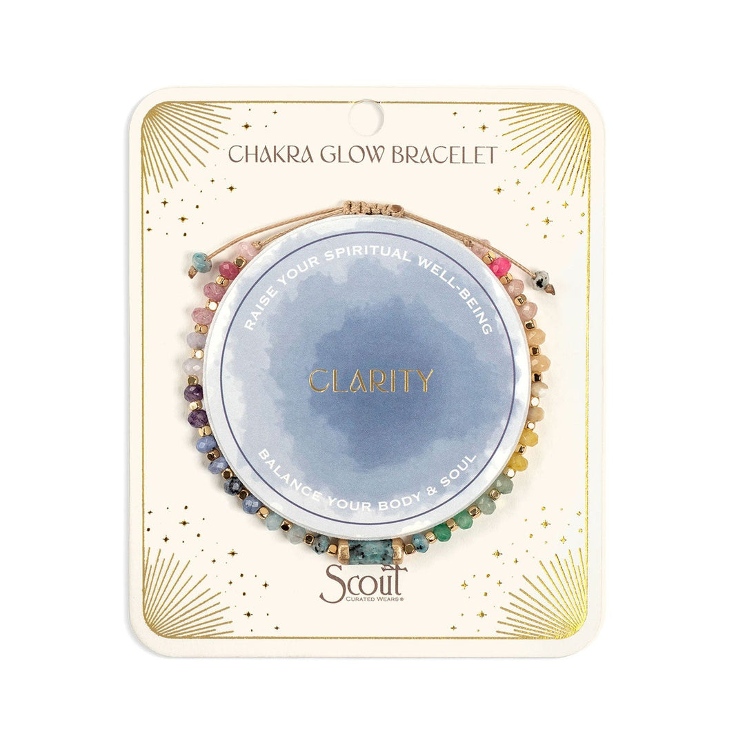 Chakra Glow Bracelet - Clarity + Third Eye Gold