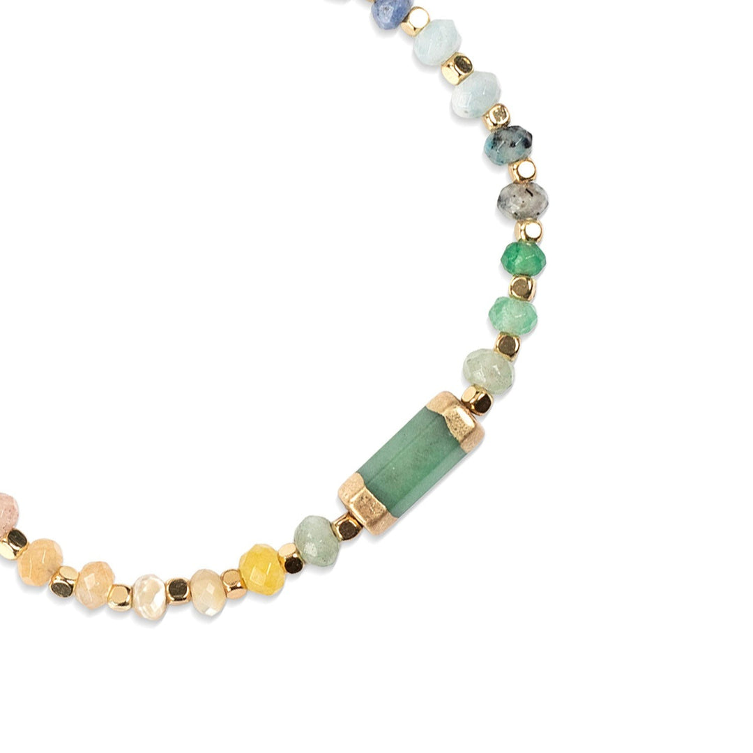 Chakra Glow Bracelet - Joy + Heart Gold