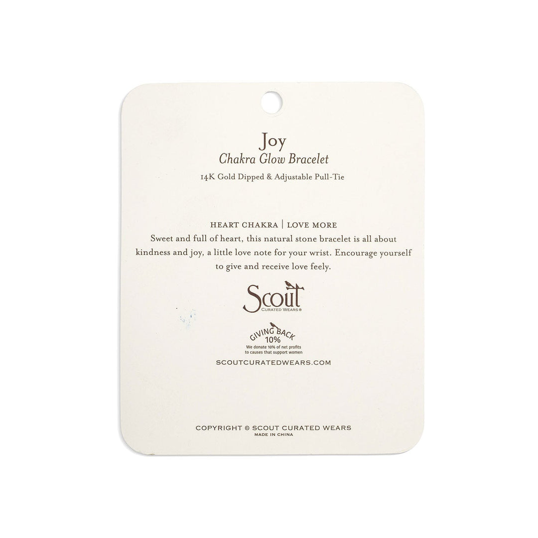 Chakra Glow Bracelet - Joy + Heart Gold