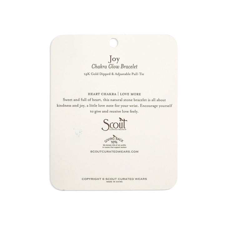 Chakra Glow Bracelet - Joy + Heart Gold