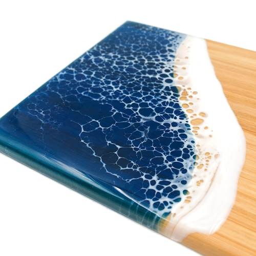 Ocean Wave Cheese Board Ocean Blue V