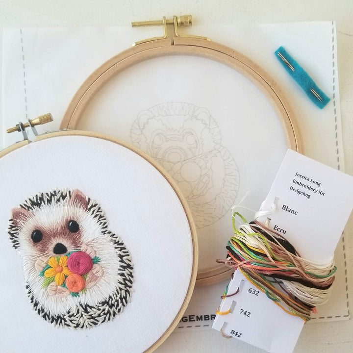 Hedgehog Hand Embroidery Kit