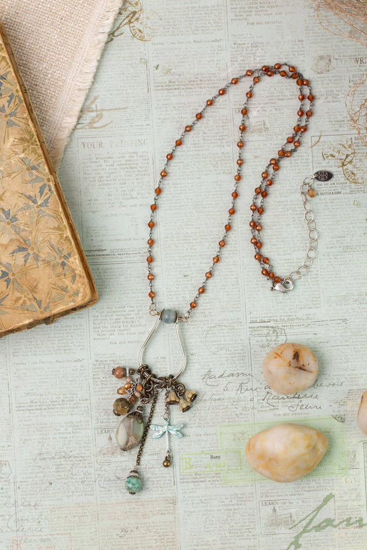 Wisdom Within Garnet + Opal Necklace