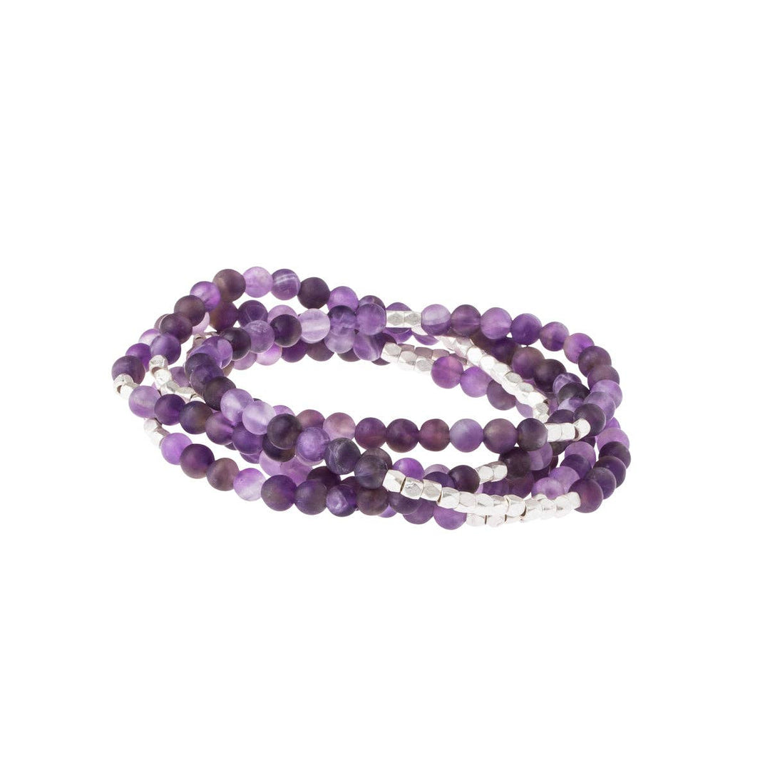 Stone Wrap: Amethyst + Silver