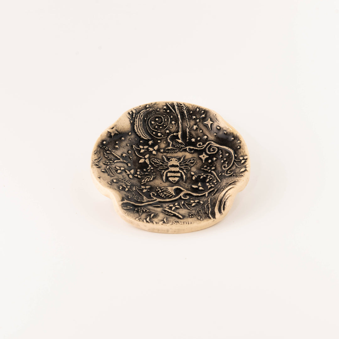 Black Bee Garden Spoon Rest