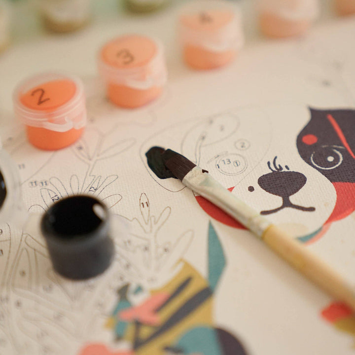 Spring Puppy Meadow Kids' Paint-by-Numbers Kit
