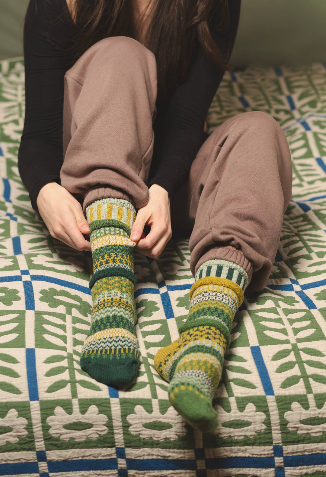 Adult Crew Socks Fiddlehead