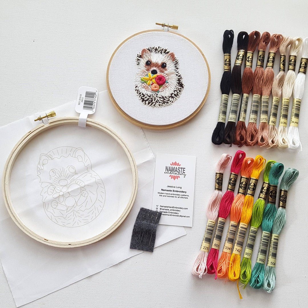 Hedgehog Hand Embroidery Kit