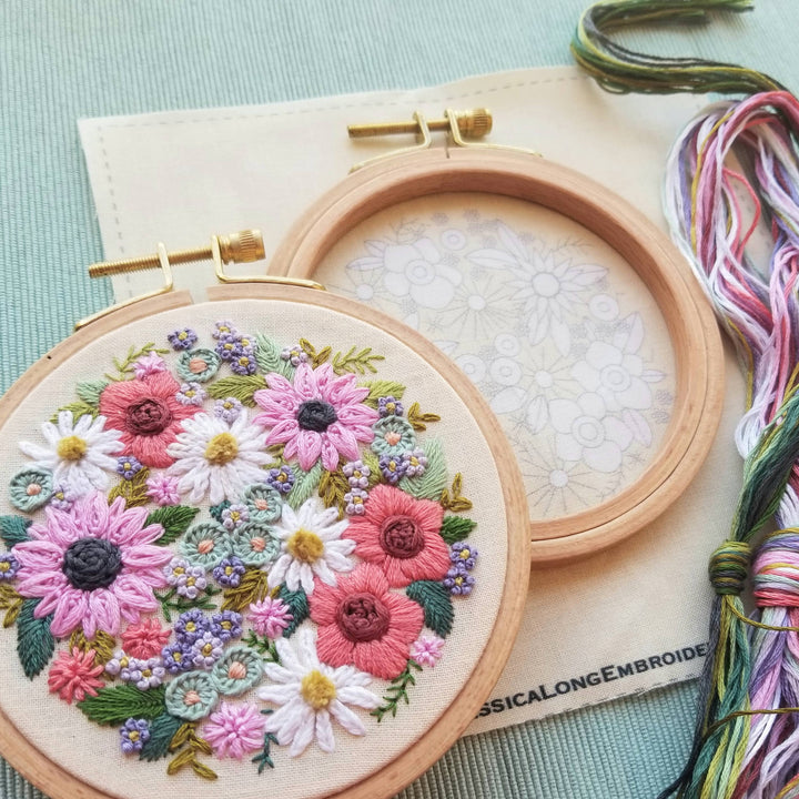 Wildflower Sampler Hand Embroidery Kit