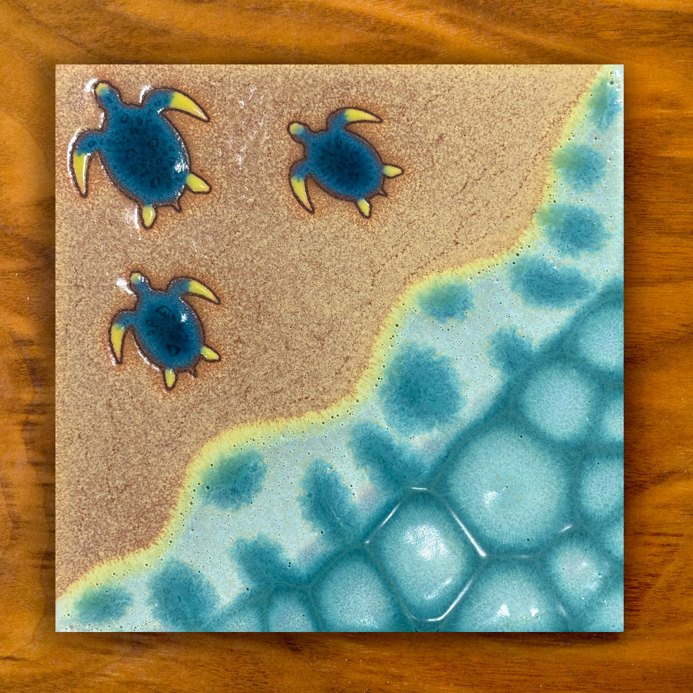 Sea Turtles Art Tile Trivet
