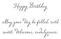 Birthday Card - Delicious Indulgences