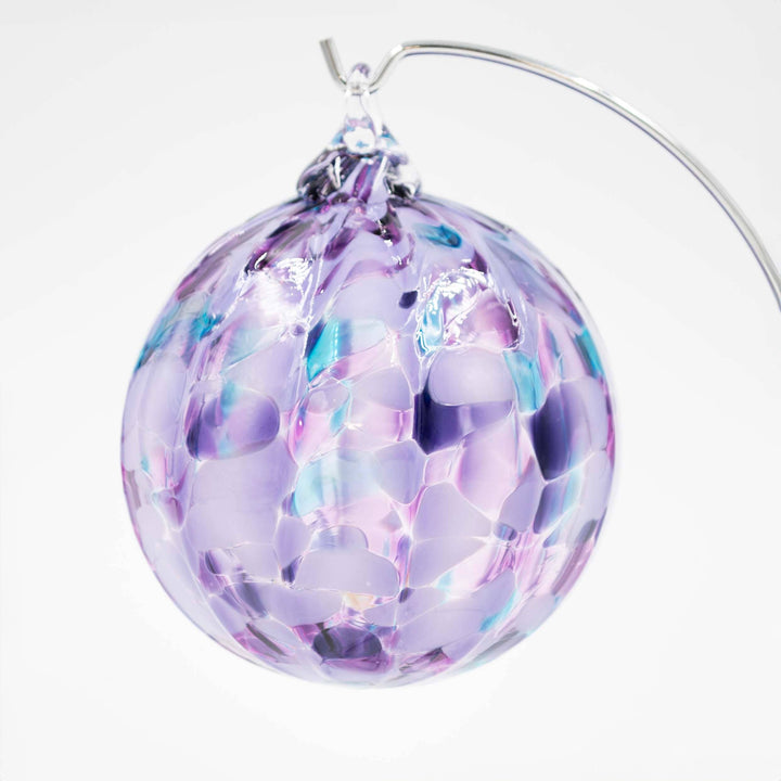Purple Mix Glass Ornament