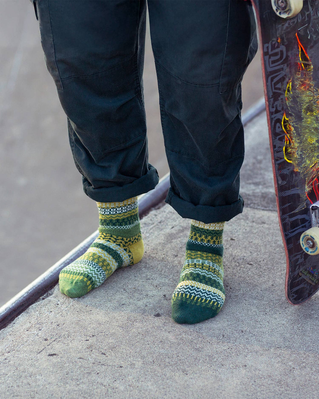Adult Crew Socks Fiddlehead