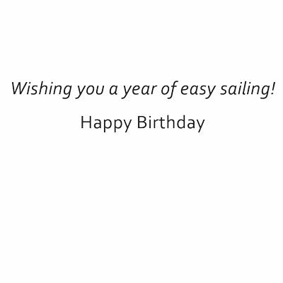 Birthday Card - Evening Sail
