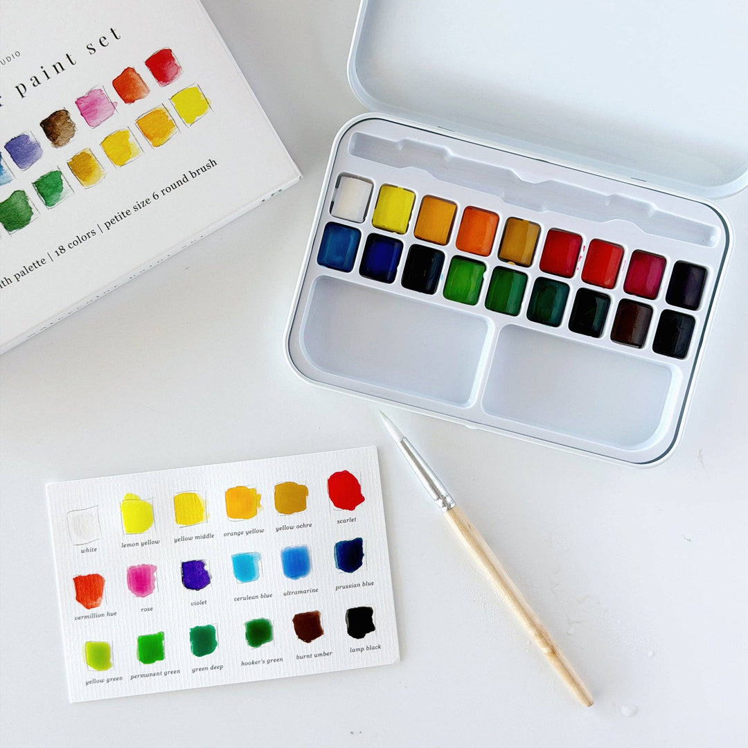Watercolor Paint Set 18 colors