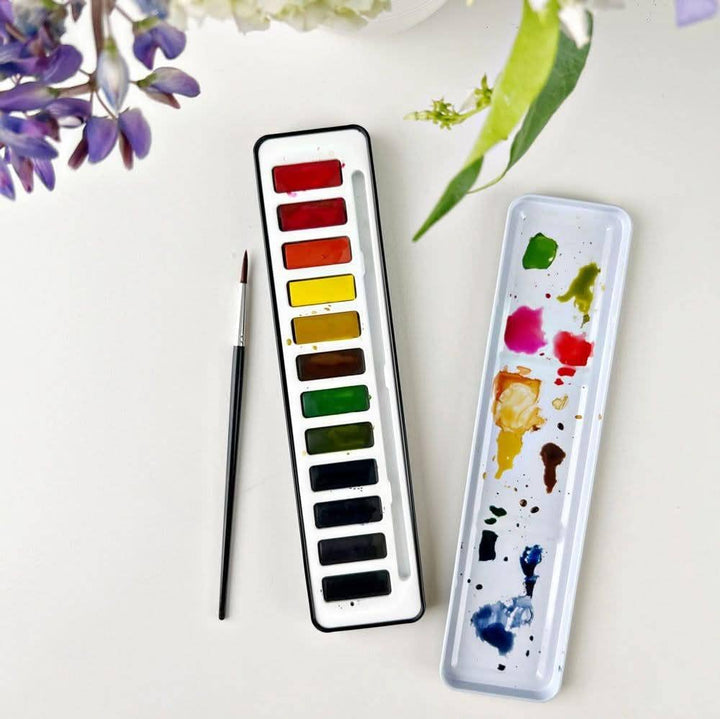 Watercolor Paint: Set of 12 Colors