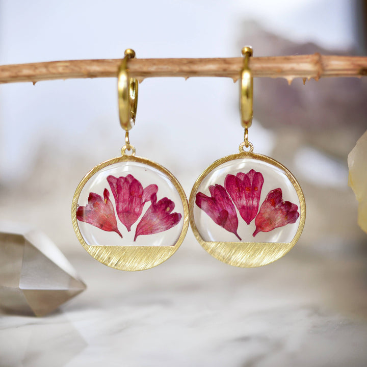 Pressed Flower Earrings