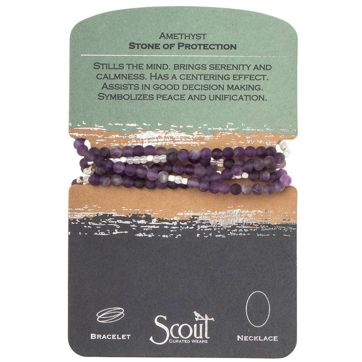 Stone Wrap: Amethyst + Silver