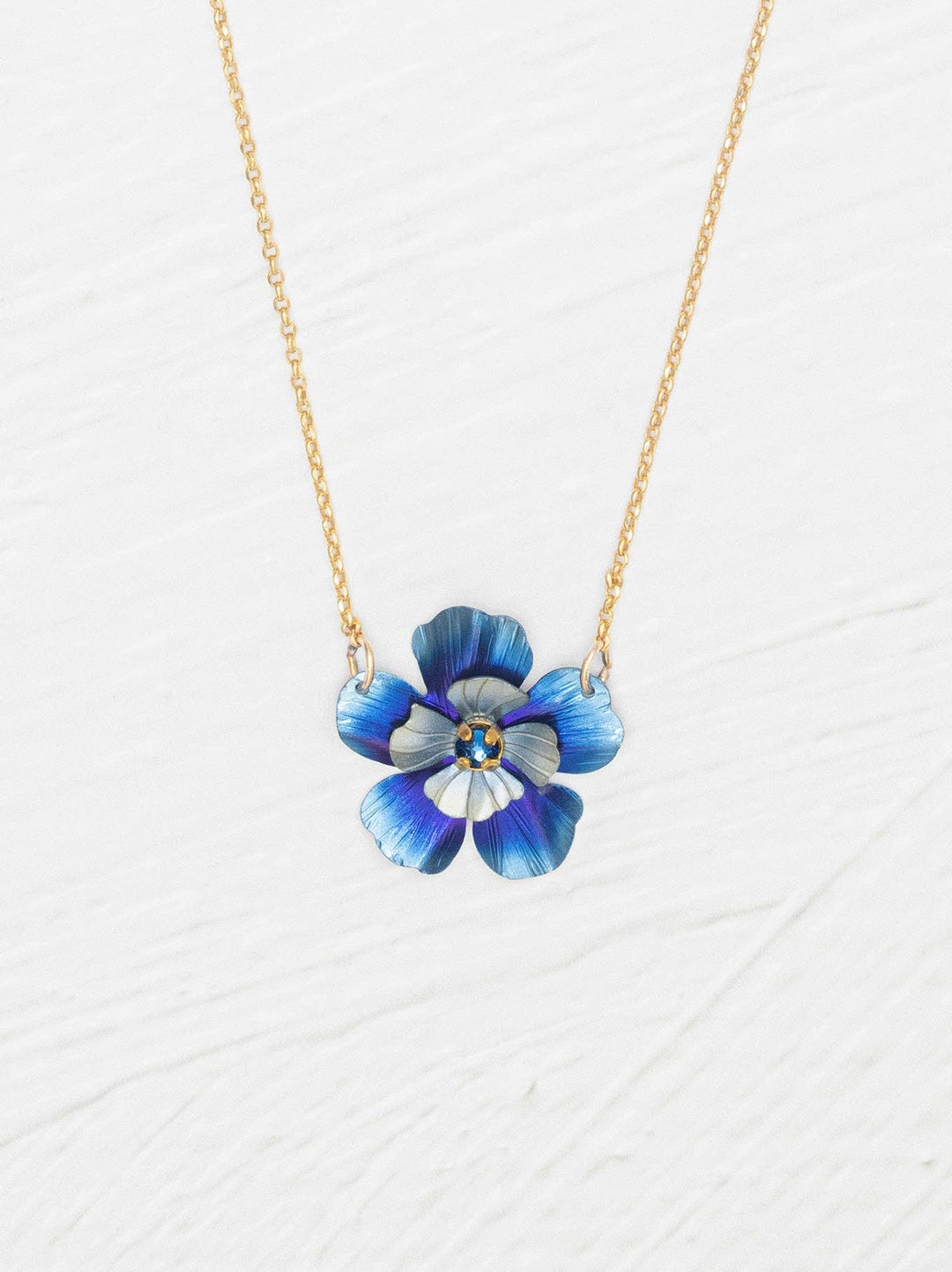 Blissful Bloom Pendant Necklace Bonnie Blue