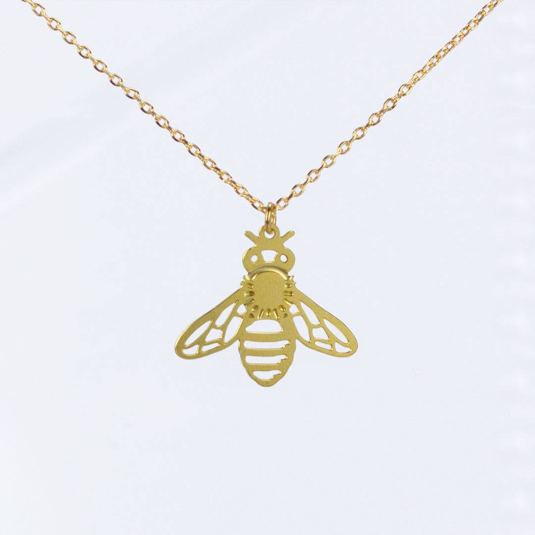 Honeybee Necklace Gold