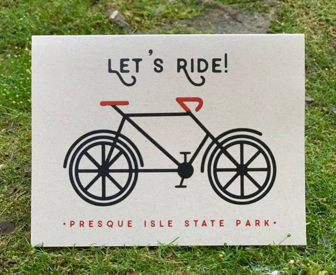 Card Let's Ride! Presque Isle State Park