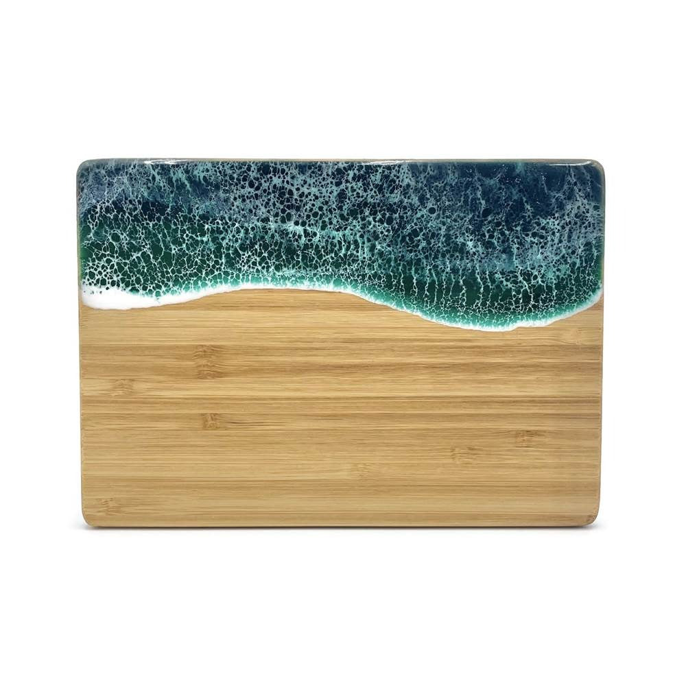 Ocean Wave Cheese Board Emerald Horizontal