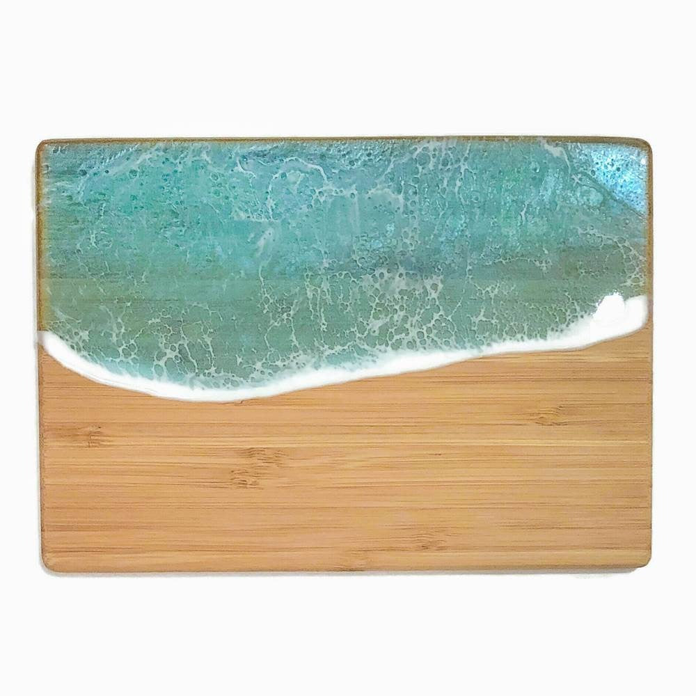 Ocean Wave Cheese Board Mermaid Tail Horizontal