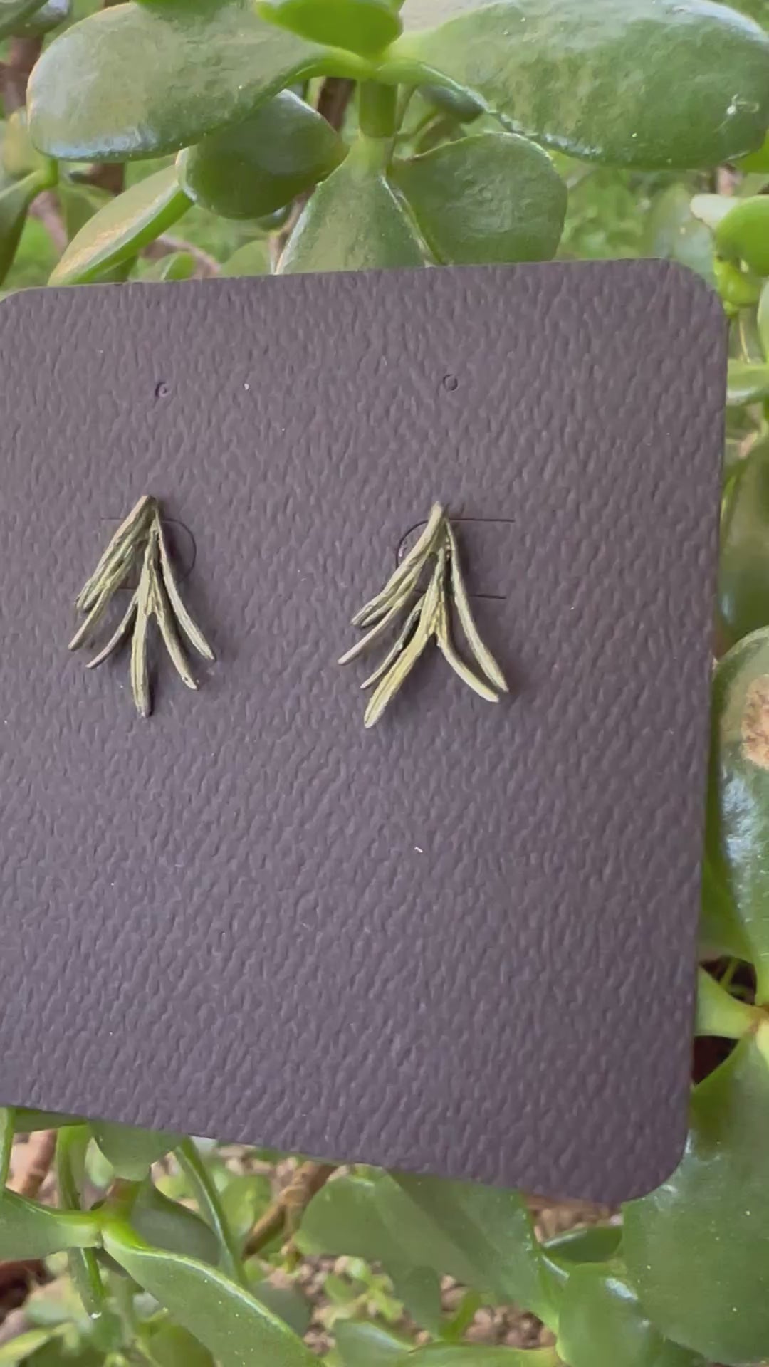 Petite Herb Rosemary Post Earrings