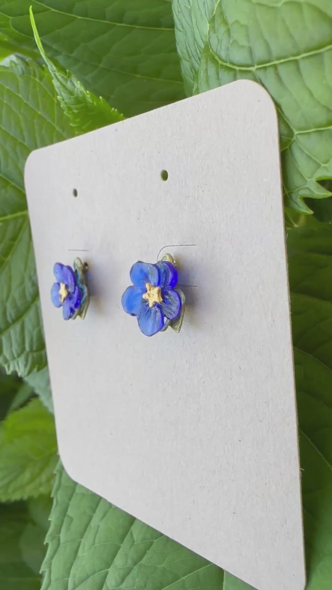 Blue Violet Post Earrings