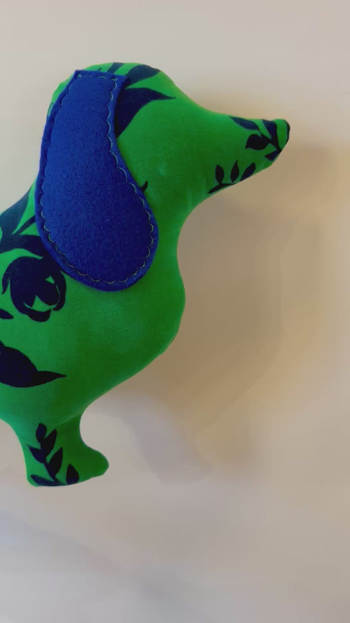 Plush Velvet Doxie Dog