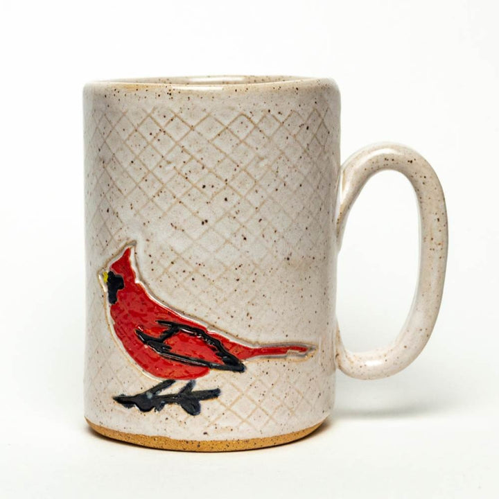 14 oz. Mug Red Cardinal White