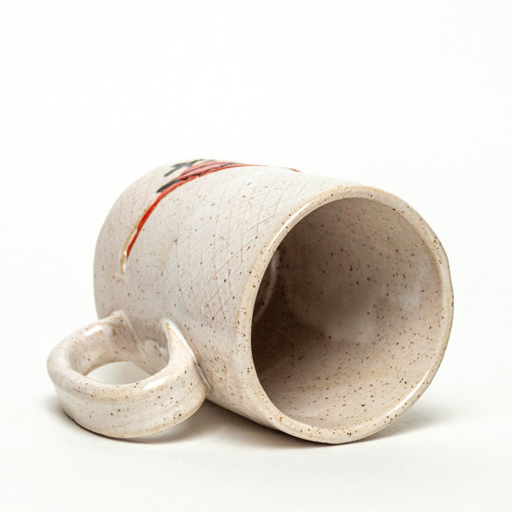 14 oz. Mug Red Cardinal White