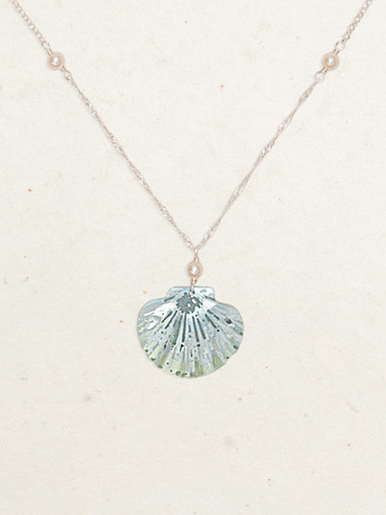 Shelby Necklace Sage Silver