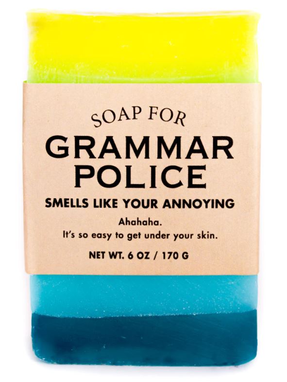 Soap Grammar Police