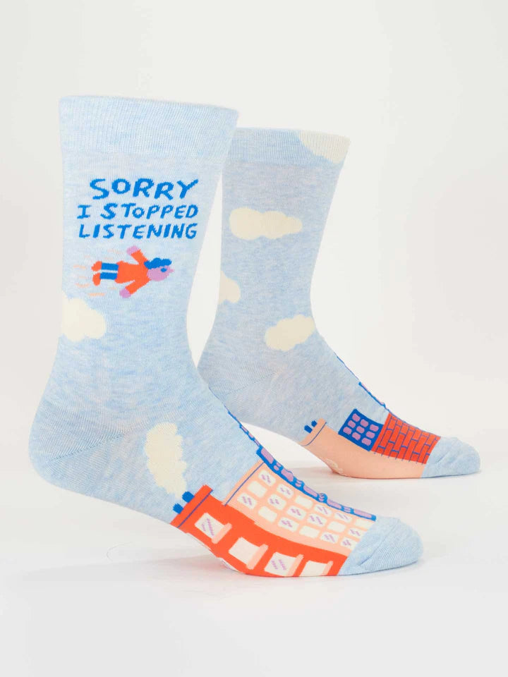 I Stopped Listening Men'sSocks